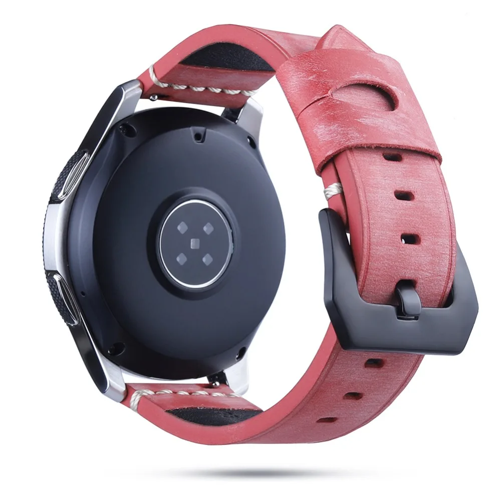 Совместимые samsung S3 полосы Белый Туман воск масло воск кожи 22 мм для samsung Galaxy Watch 46 мм SM-R800 быстросъемный ремешок на запястье