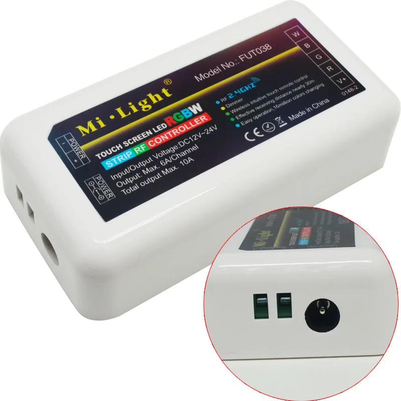 DC12v 2 4G RGBW mi светильник Беспроводной Wi Fi Радиочастотный пульт + 4 ГГц Беспроводная