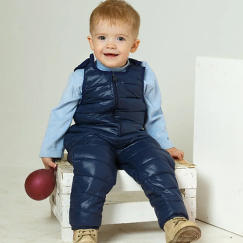 Комплекты детской зимней одежды пуховая куртка 2 шт. пальто с капюшоном +