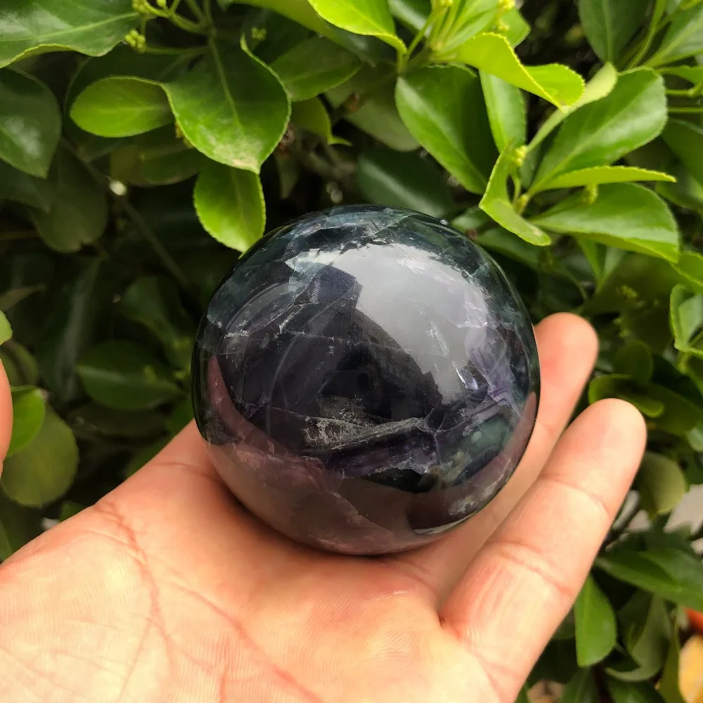 1 шт. шар из натурального флюорита красивый декоративный шар|Камни| |
