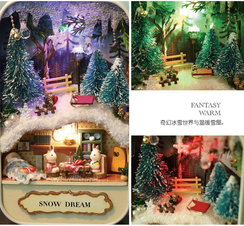 Кукольный дом сделай сам миниатюрный деревянный 3D-пазл миниатюры мебель кукла