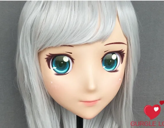 (DM142) Женская милая полимерная полуголовная маска кигуруми с глазами BJD Косплей