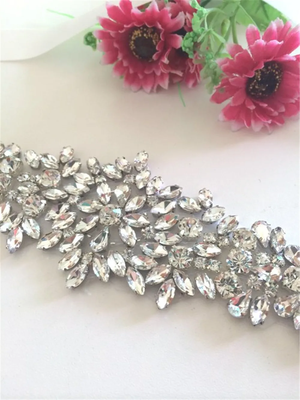 Блестящие Роскошные хрустальные стразы чешские камни торжественное свадебное
