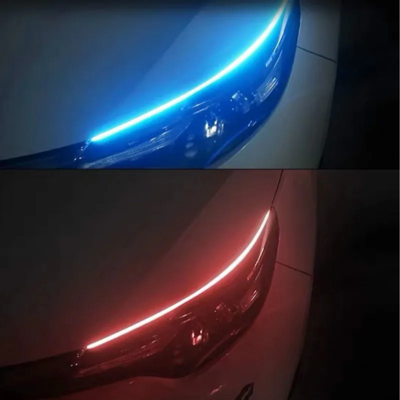 JURUS 2 шт. тонкий DRL светодиодные дневные ходовые огни автомобиль течет