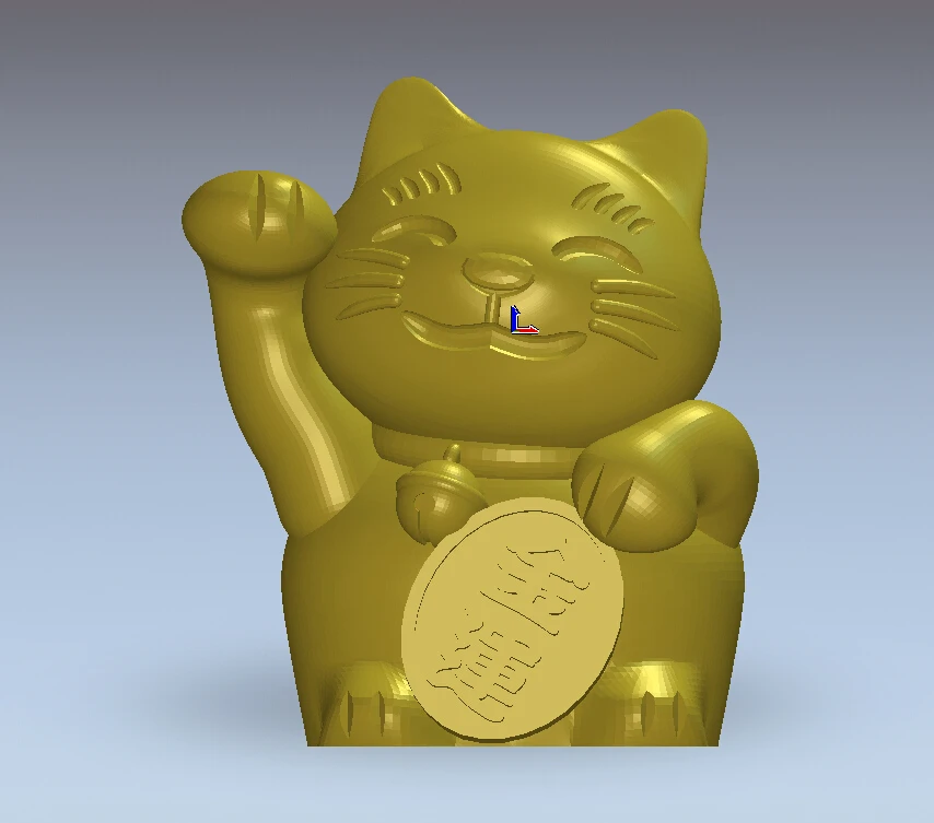 

3d model relief for cnc machine in STL file format Lucky Cat