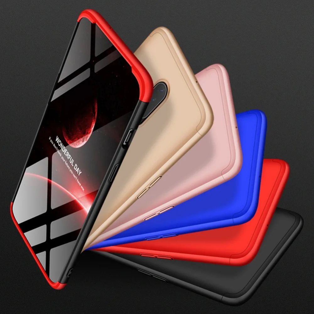 Для OnePlus 7 Pro 6 6 T One Plus 7 5 5 T чехол для телефона Роскошный чехол полностью защищающий телефон матовый 3 в 1 шт. Жесткий Чехол для задней панели Fundas Coque