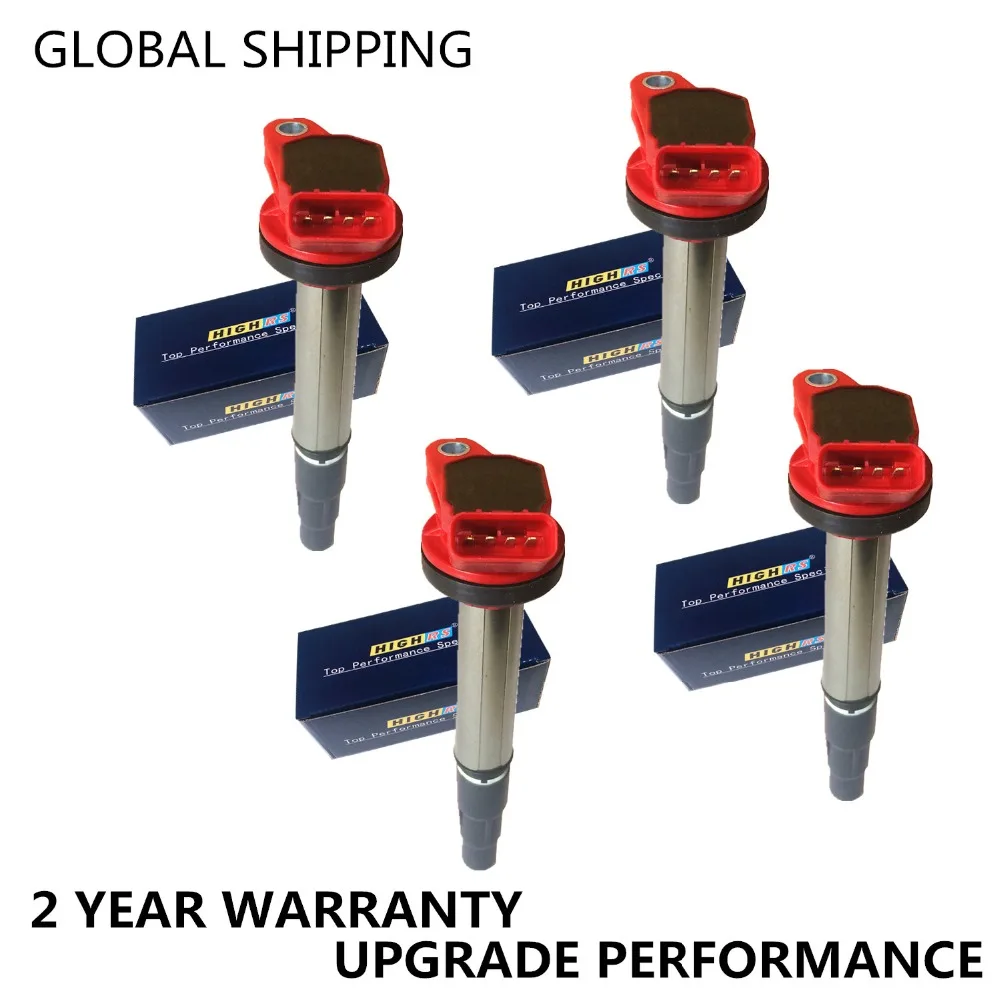 Набор из 4 Производительность катушки зажигания FIT TOYOTA Corolla Matrix Prius Scion XD PONTIAC VIBE CT200h 2 ZRFAE 2zrfe 2 ZRFXE ZRE186 1,8