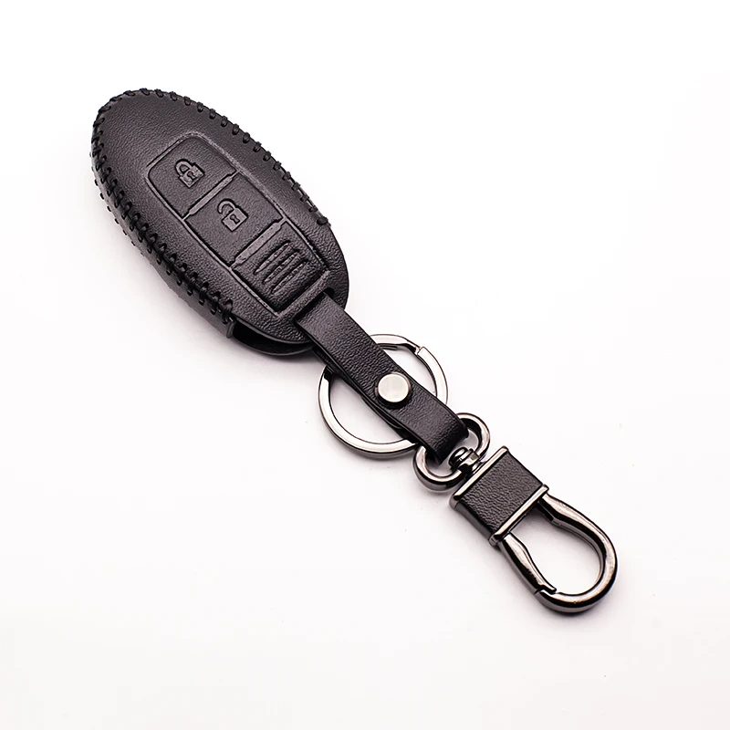 Кожаный чехол для ключей Nissan Tidda Livida X Trail T31 T32 3 кнопки 4 цвета|key case for car|nissan car key