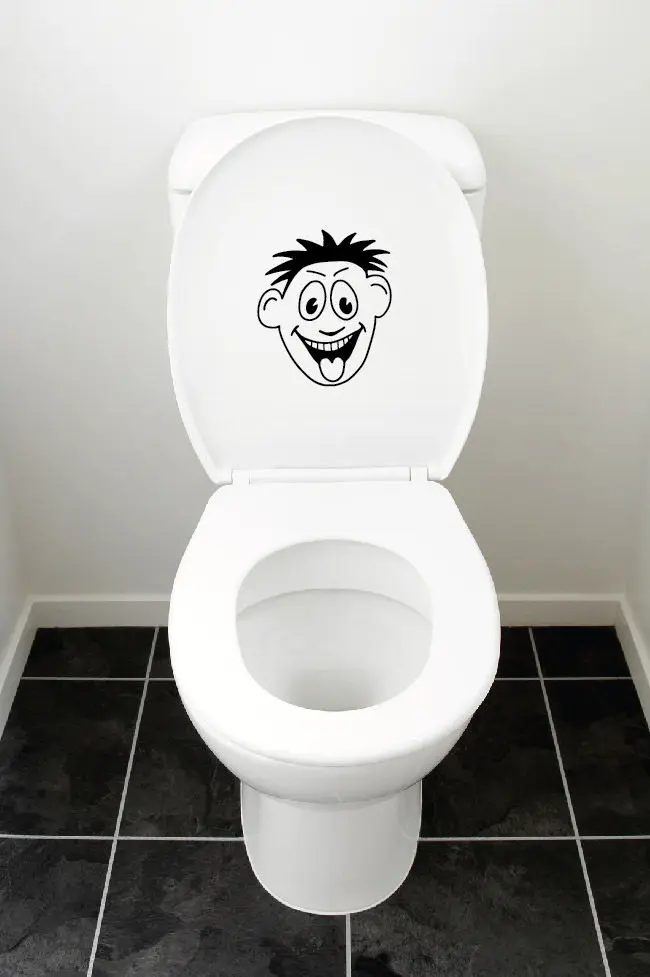 Виниловая наклейка на сиденье унитаза для ванной комнаты настенная картинка