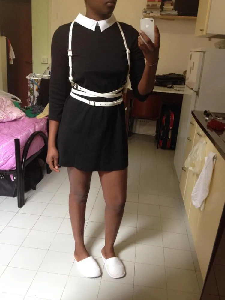 Модные трехслойные подвязки из искусственной кожи с наплечниками поясные ремни