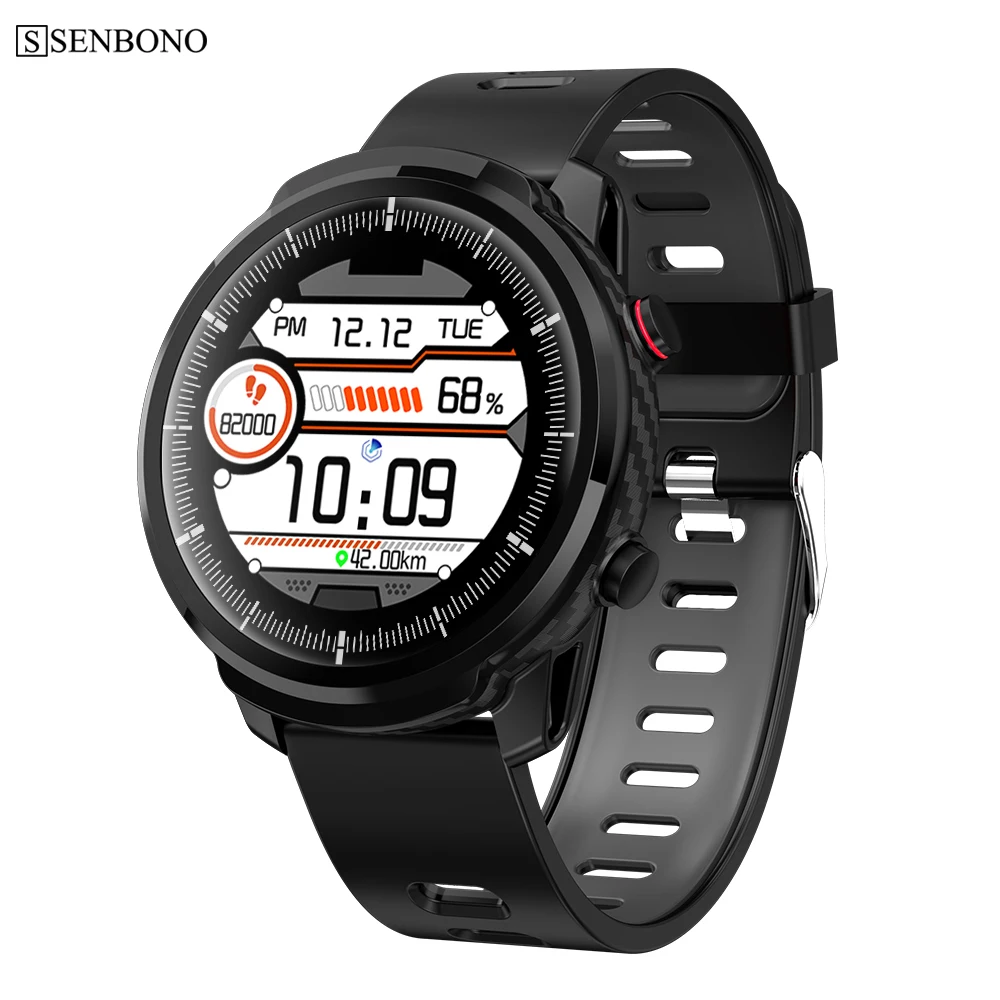 Новые умные часы SENBONO S10 plus, мужские водонепроницаемые спортивные часы, мониторинг сердечного ритма, wo мужские умные часы для IOS Android