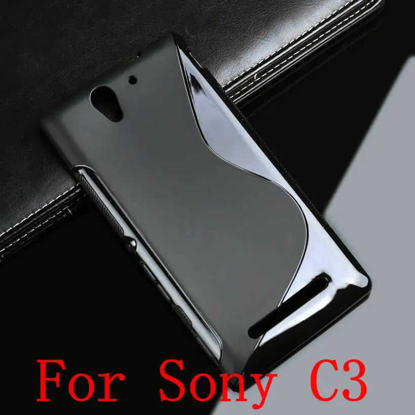 Силиконовый чехол для sony Xperia C3 C4 D2533 двойной D2502 S55T S55U E5333 E5306 E5303 E5353 E5343 E5363 гибкие чехлы из термопластичного полиуретана(чехол S Чехол-сумка - Цвет: C3 D2533