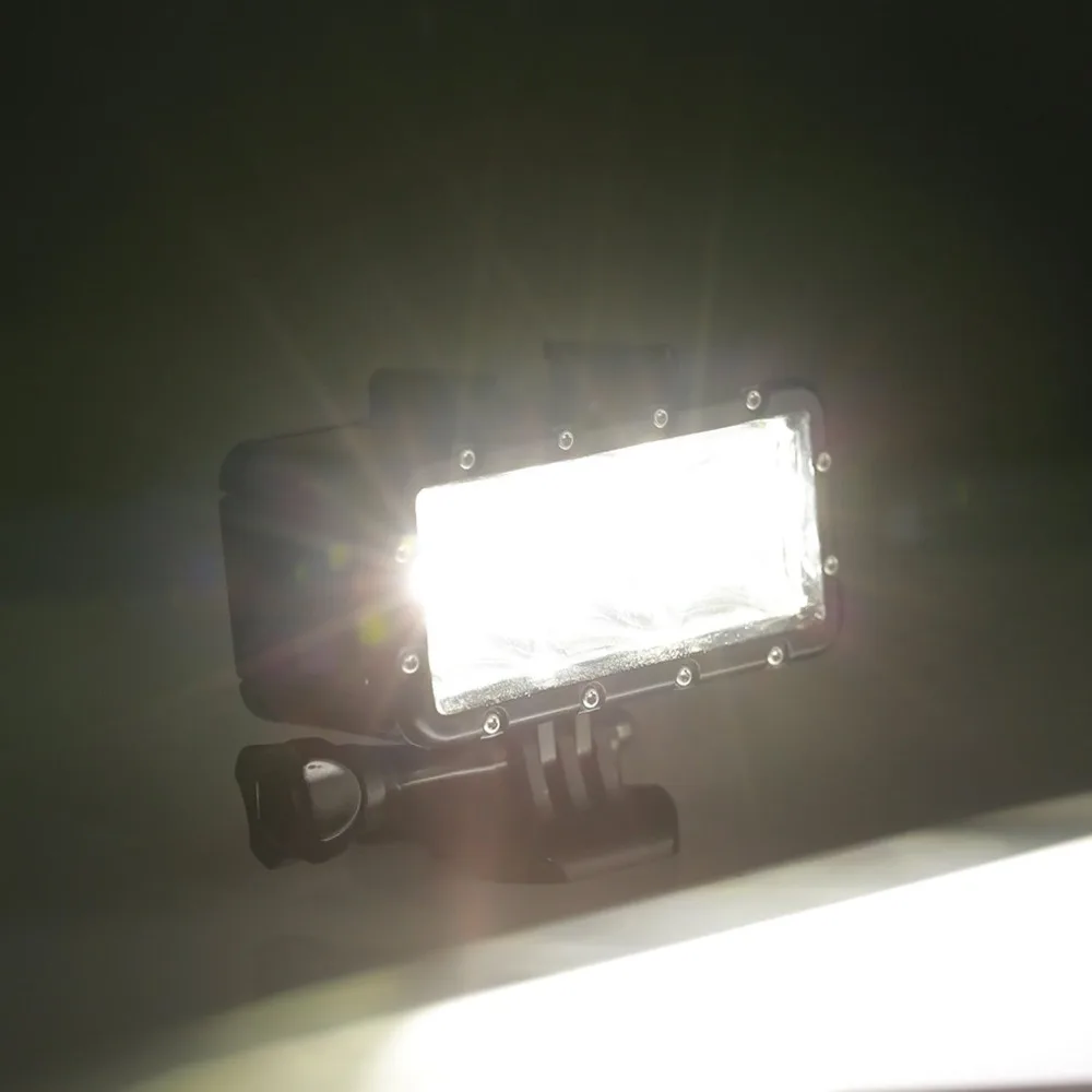 Wrumava вспышка для камеры подводного погружения Светодиодная лампа Gopro Hero 4 3 + 2 экшн
