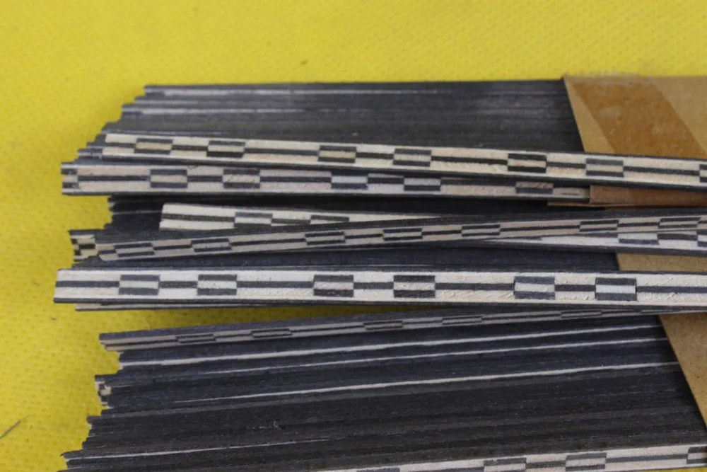25 полосок для гитары Luther Supply Purfling Binding Marquetry Inlay 640x5x1 мм #64 м|Детали и аксессуары