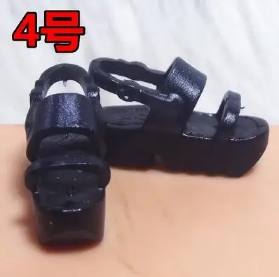 F4 Оригинальные 1 пара плоские 1/6 кукольные туфли тонкие туфли плоские ноги кроссовки сандалии тапочки обувь для куклы Барби 1/6 - Цвет: F4