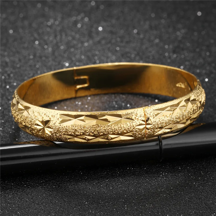 XQNI JEWELRY Delicate Sculpture Gold Color Bracelet &amp Bangle Retro Style Wide Wristband Infinity Hot Sale Birthday Gift | Украшения и