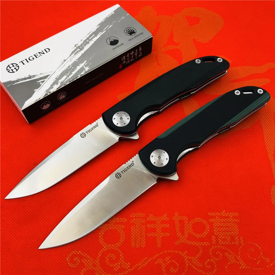 TIGEND CF1010 тактический складной нож D2 лезвие G10+ стальная ручка шарикоподшипник Открытый Кемпинг Многоцелевой Охотничий EDC инструменты
