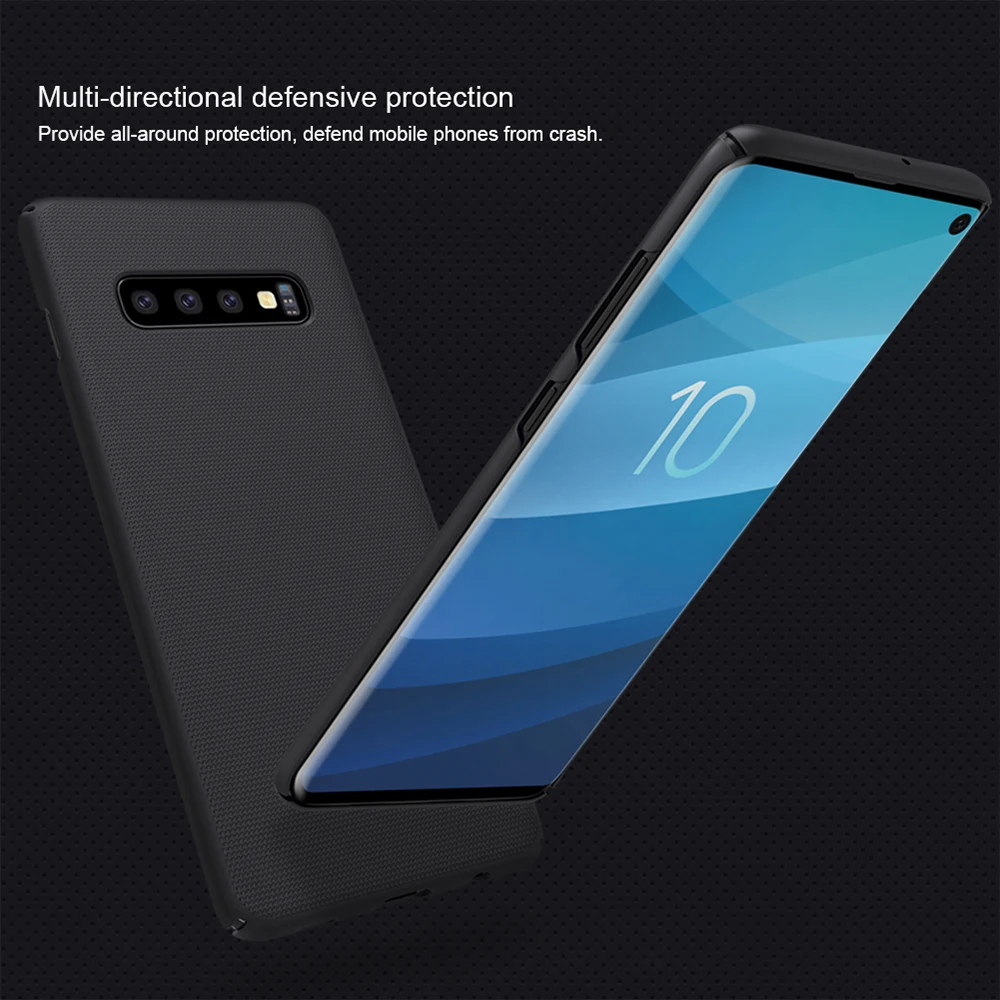 Nillkin для samsung Galaxy S10 5G Plus S10e чехол жесткий матовый PC защитный щит задняя крышка ж/подарок держатель телефона