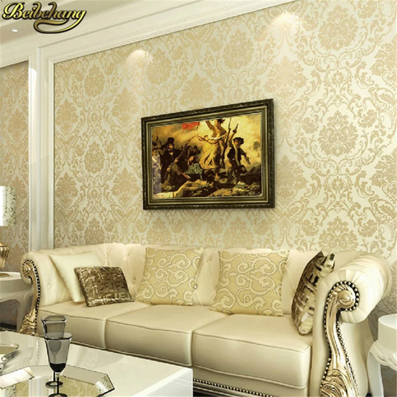 Beibehang 53x500 см европейские Дамасские самоклеящиеся обои для стен 3 d настенные