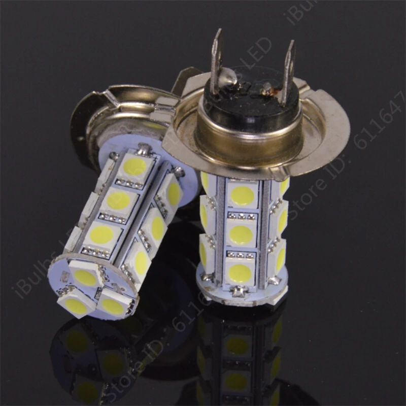 2 шт. Новый H7 Автомобильный светодиодный светильник авто 18 SMD 5050 белый