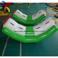 fashionable 0 9 mm pvc tarpaulin inflatable seesawchinese manufacturer water play games inflatable floating seesaw for sale