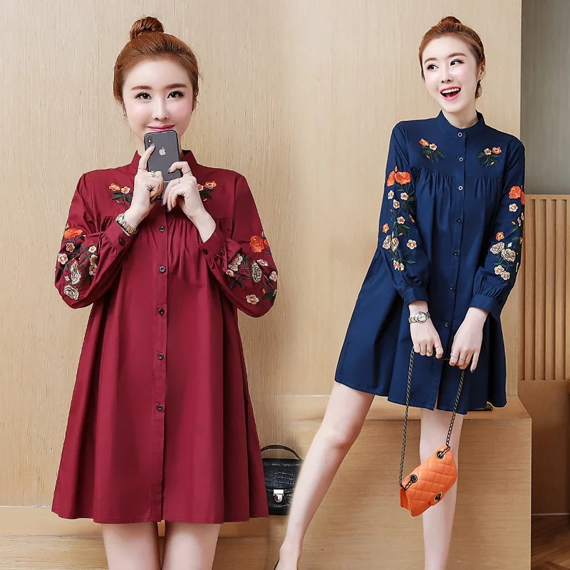 2019 Весенняя Новинка Большие размеры Женская Корейская версия длинная рубашка