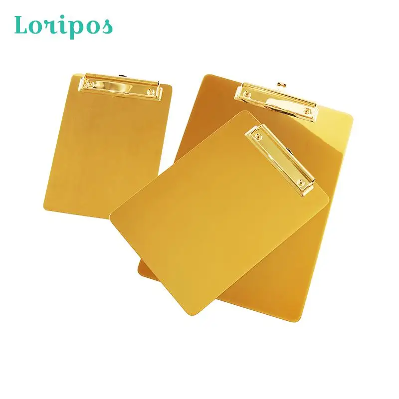 Скандинавская доска для записей в стиле Ins Золотая нержавеющая папка меню файлов