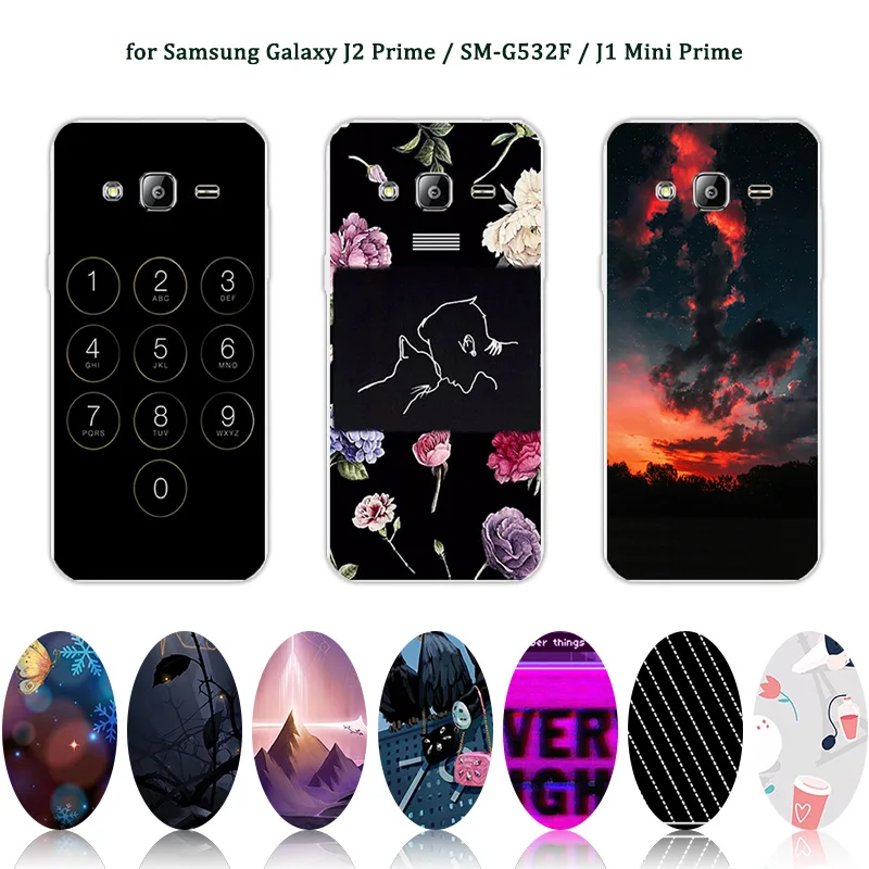 5 0 дюймов для samsung Galaxy J2 Prime Чехлы G532 ясно силиконовые Роскошные протектор G532F SM-G532F