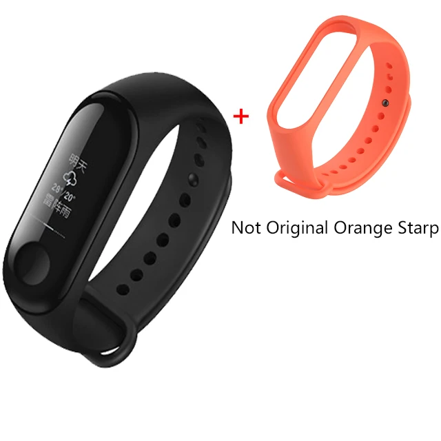Orange Xiaomi Mi Band 3 Miband 3 фитнес-трекер монитор сердечного ритма 0,78 ''OLED дисплей тачпад Bluetooth 4,2 для Android IOS - Цвет: Orange