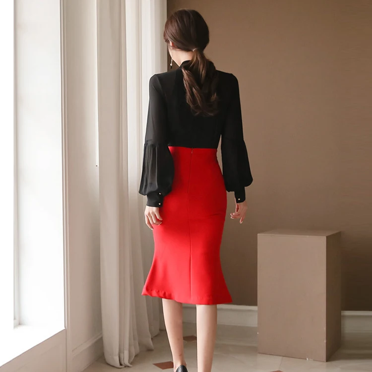 Женская прозрачная шифоновая блузка с бантом на воротнике v образным вырезом и