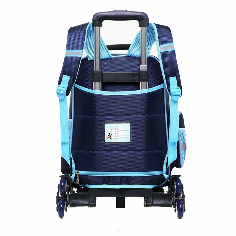 Новинка 2018 студенческий рюкзак на колесиках для девочек и мальчиков модные
