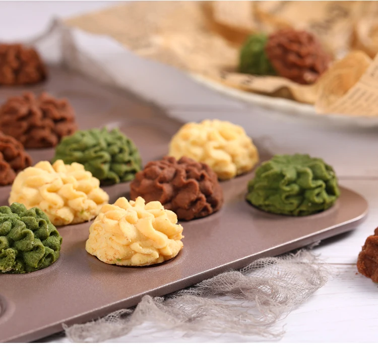 Non Stick Gold Cookies Macarons Baking pans Stainless steel DIY Biscuit Cake Bakeware Tools