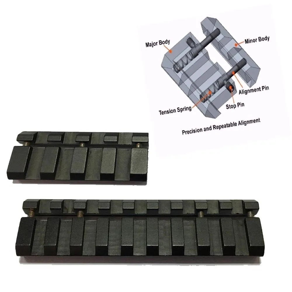 MAGORUI Low Pro защелкивающийся адаптер от 11 мм до 20 Picatinny/Weaver Rail для охоты Glock настоящего