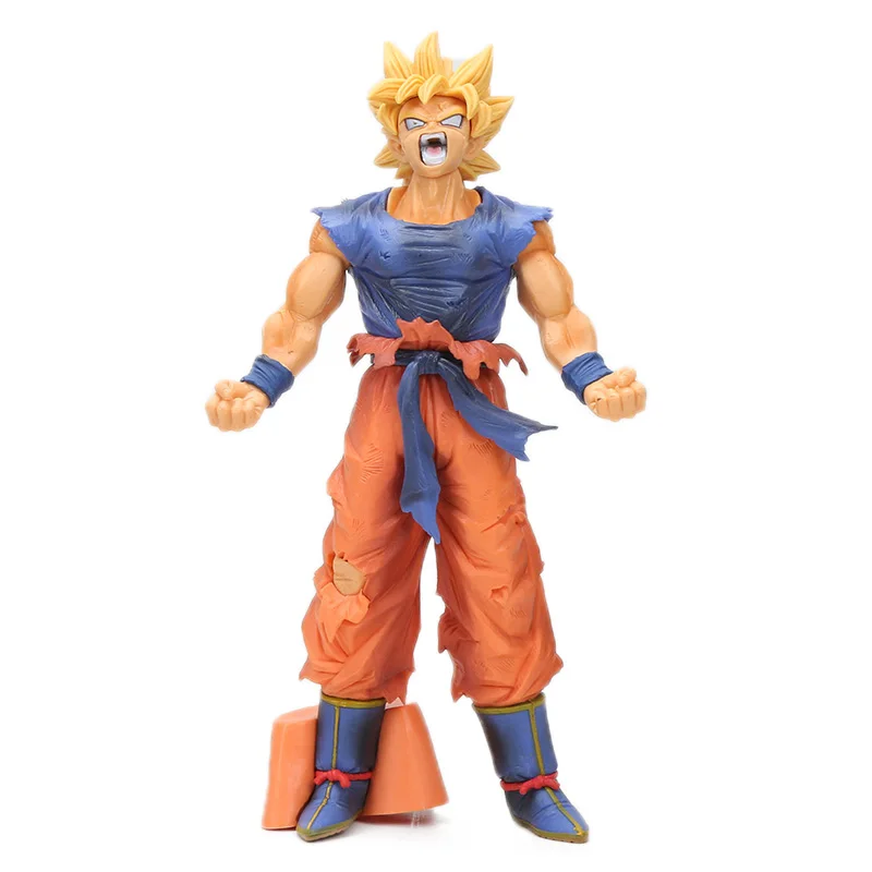 27cm yellow big mout Мастер звезды кусок 23-34 см манга размеры Dragon Ball Z Вегета Сон Гоку сон Гохан ПВХ фигурка MSP модель куклы бриквидс - Цвет: 27cm yellow big mout