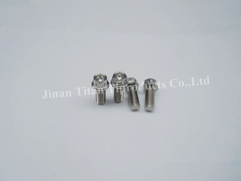Титановый фланец Gr5 болт с шестигранной головкой резьба M8|bolt lock|m8bolt washer |