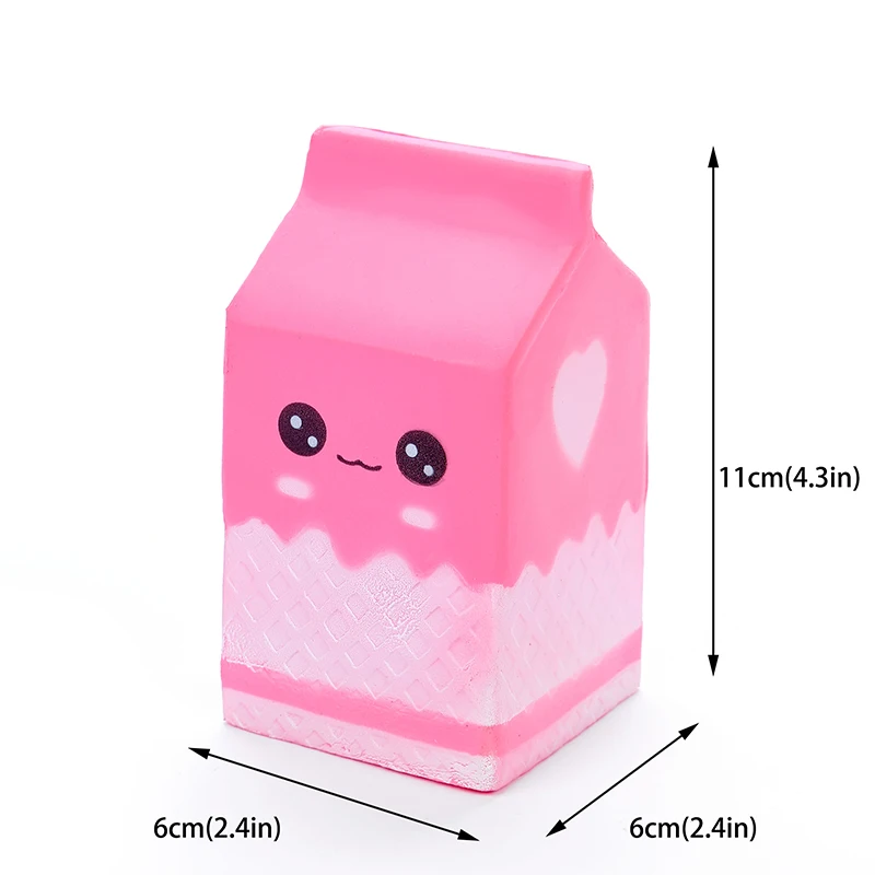 Kawaii smile Squishy дешевые PU Молочные Наклейки сумка/бутылка/может выжать медленно