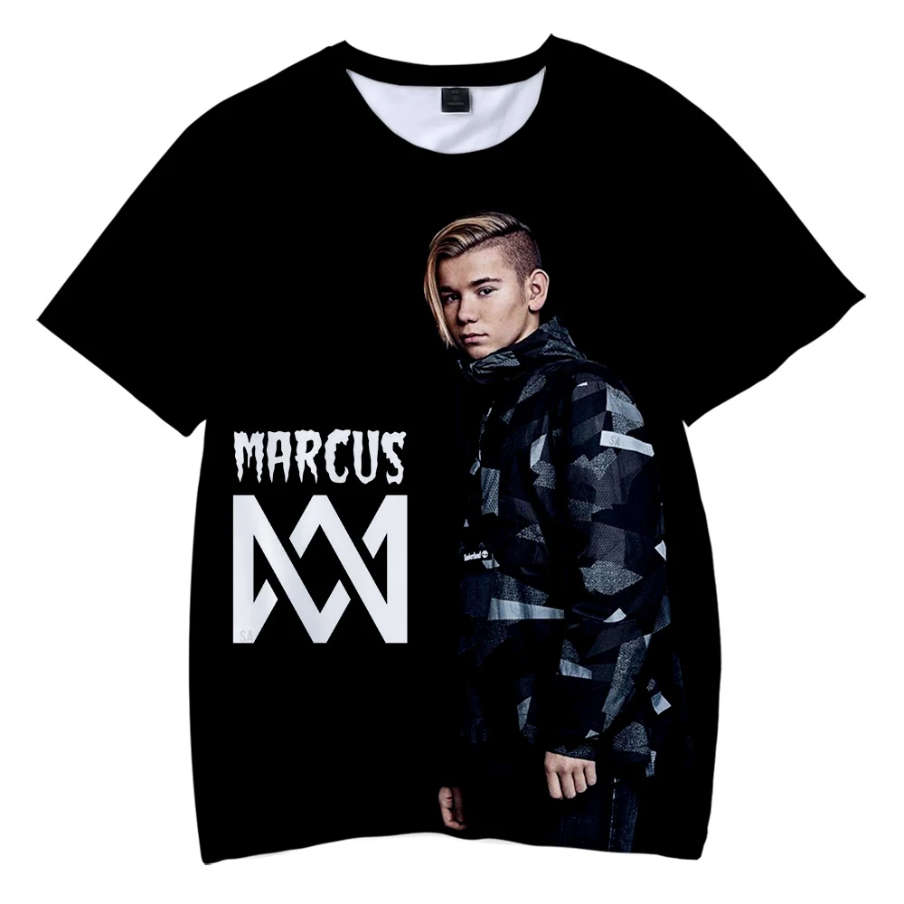Marcus&Martinus 3D Printed Children T-shirts Fashion Summer Short Sleeve Tshirts Hot Sale Casual Streetwear Kids T shirts