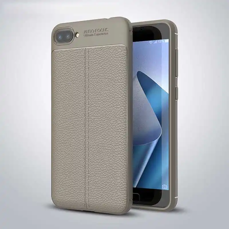Противоударный мягкий чехол Mokoemi Lichee 5," для Asus Zenfone 4 Max ZC520KL, чехол для Asus Zenfone 4 Max Plus ZC554KL, чехол для телефона - Цвет: Gray