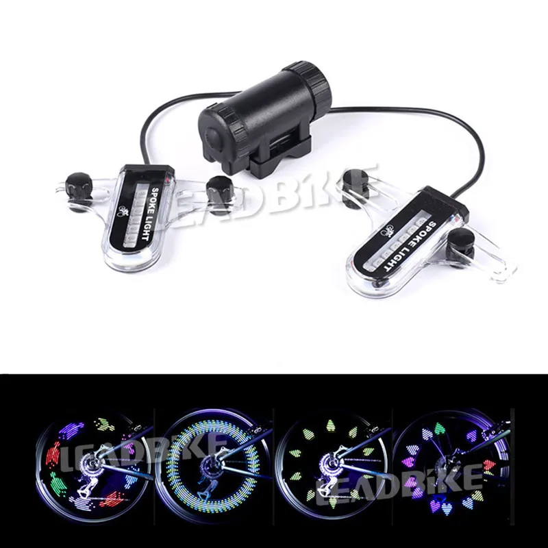 

Leadbike велосипедный спицевой светильник, 30 моделей, цветное защитное колесо светильник, светильник, датчик движения, аксессуары для ночной ез...