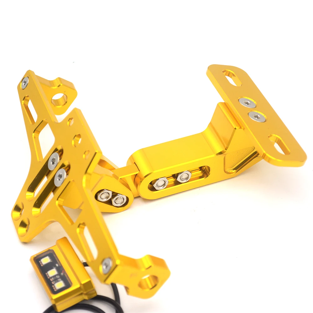 Алюминиевый Кронштейн номерного знака CNC для мотоцикла держатель рамка номерной
