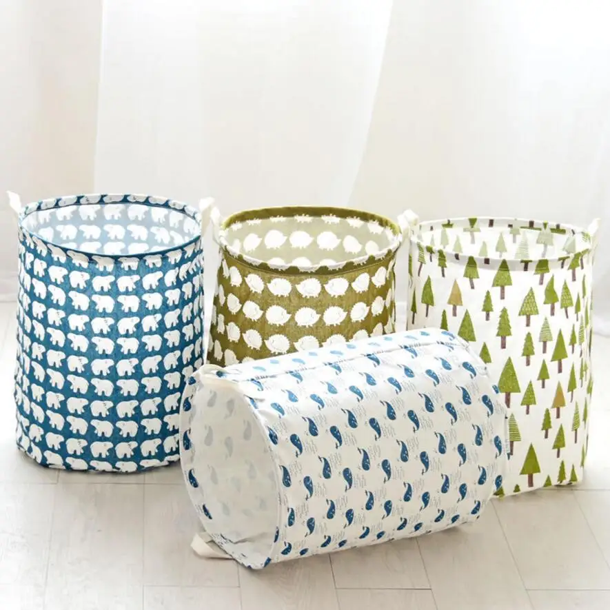 

35*45cm Multi-style Laundry Hamper Dirty clothes Storage Basket Home decoration clothes barrel organizer kids toy storage basket