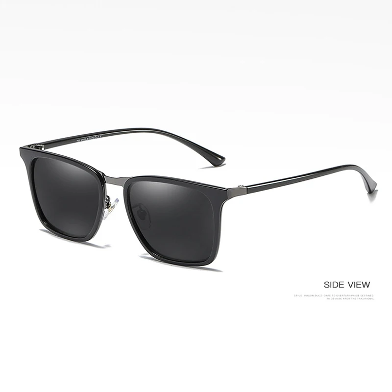 C5 Black SIMPRECT TR90 поляризационные солнцезащитные очки мужские UV400 Высокое качество квадратные солнцезащитные очки ретро антибликовые водительские солнцезащитные очки для мужчин - Цвет линз: C5 Black