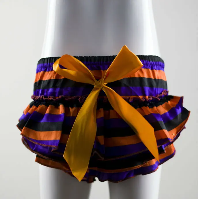 

Print Bow Decorate Baby Bloomers Diaper Covers Drawstring Baby Ruffle Shorts Unisex Mid Baby Ruffle Pants For 0-18 Months
