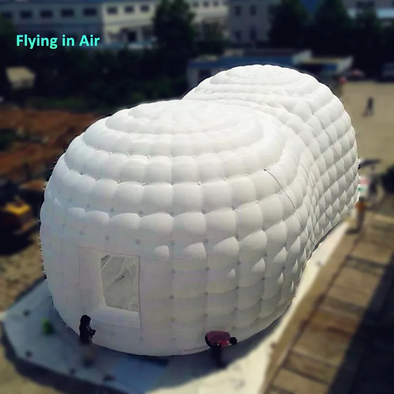 20 м рекламная круглая крыша Igloo Marquee белый гигантский надувной купол палатка для свадьбы/вечерние