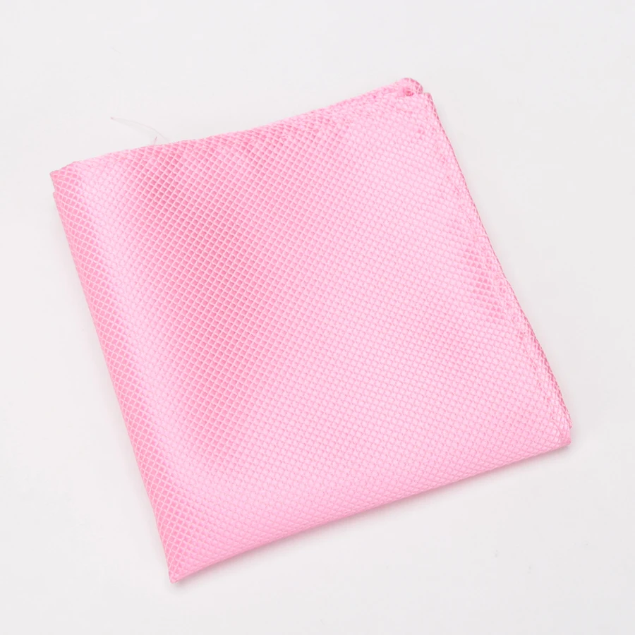 XGVOKH Cravat Fashion Pocket Square Grid Handkerchief Men Gifts Accessories Polyester Hanky Solid Color Towel Black White Tie