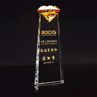 customized colorful diamond crystal trophy glass medals sports events awards champions cup diy house ornaments home decor
