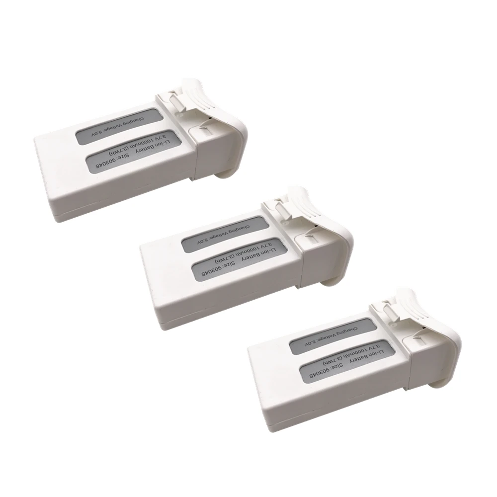 1/2/3 шт. 3,7 в 1000 мАч литиевая батарея для SJRC S20W T25 четырехосевой Дрон запасные части для пульта дистанционного управления самолета перезаряжаемая батарея