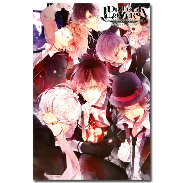 Алмазная вышивка 5D DIY картина домашний декор Diabolik Lovers живопись Аниме Полный квадратный дрель вышивка крестиком настенная наклейка ручной работы - Цвет: Diamond XJNN1820-04