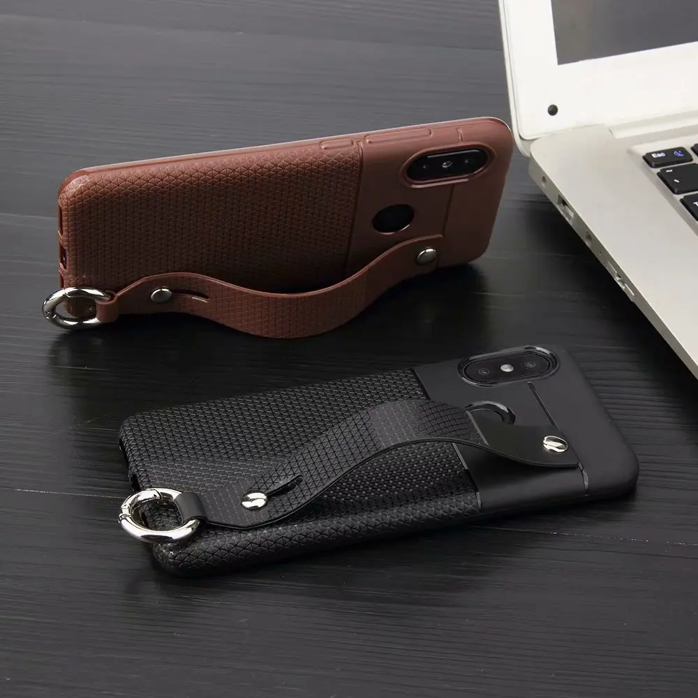 For Xiaomi Pocophone F1 Case Poco Hand strap case Redmi 6 PRO Ultra-thin silicone Mi5X Mi 5X MiA1 Mi6x A2 LITE |