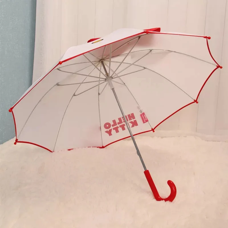 Hot Lovely Cartoon Hello Kitty Children Anime Umbrella for Kids Girl Cute Baby Student White Free Shipping | Дом и сад